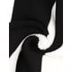 thumbnail image 5 of Vestido de suéter de rayas para mujer INSPIRE CHIC, de manga larga, elástico, cuello redondo, ajustado, de punto acanalado, casual, largo, color blanco, 5 of 6