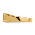 thumbnail image 3 of Real 14kt Yellow Gold 5.5x13.5mm Closed Back Signet Ring Size: 6; for Adults and Teens; for Women and Men, 3 of 5