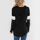 thumbnail image 4 of Sudadera con capucha para mujer, manga larga, color bloqueado, suave, informal, sudadera con capucha para uso diario, negro, XXL, 4 of 7