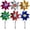 Multicolour, variant on Minzimin Sparkly Reflective Pinwheels with Stakes, Wind Spinners Outdoor Bird Scare Devices, Foil Pin Wheel Holographic Whirl Windmill for Yard Garden Decor Garden Wind Spinner 6 Packs