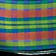 The Ribbon People Green and Blue Checkered Wired Edge Craft Ribbon 1.5" x 27 Yards