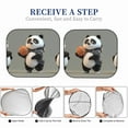 thumbnail image 6 of Naloa Cartoon Pandas Basketball Print 2-Piece Windshield Sunshade,Foldable Car Front Window Sun Shades,for Most Sedans SUV Truck-Medium, 6 of 6