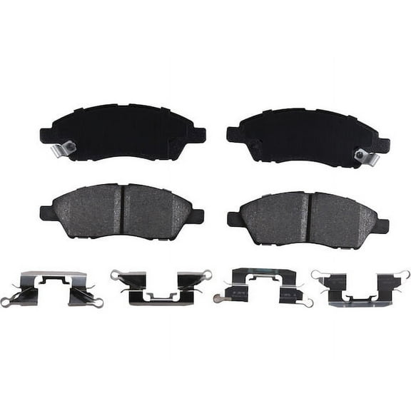 Front Ceramic Brake Pad Set - Compatible with 2012 - 2019 Nissan Versa 1.6L 4-Cylinder 2013 2014 2015 2016 2017 2018