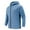 Blue Hooded Athletic Jacket for Men, variant on HOOMEUMY Mens Hooded Athletic Jacket Workout Drop Shoulder Clothes Fashion 2025 Trendy Classic Solid Coat Stand Collar Design Full Zip Up Lightweight Running Sports Jacket Casual Green XL