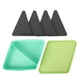 thumbnail image 2 of Silicone Pizza Pack Box Square Shape Heatable Resuable Pizza Storage Container for Picnics Light Green with Green Lid, 2 of 10
