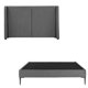 thumbnail image 1 of Box Base cama Slim Matrimonial + Cabecera Milan Gris, 1 of 5