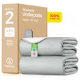 thumbnail image 1 of Protectores absorbentes reutilizables Improvia 86 x 132 cm, alta absorción, paquete de 2, 1 of 7