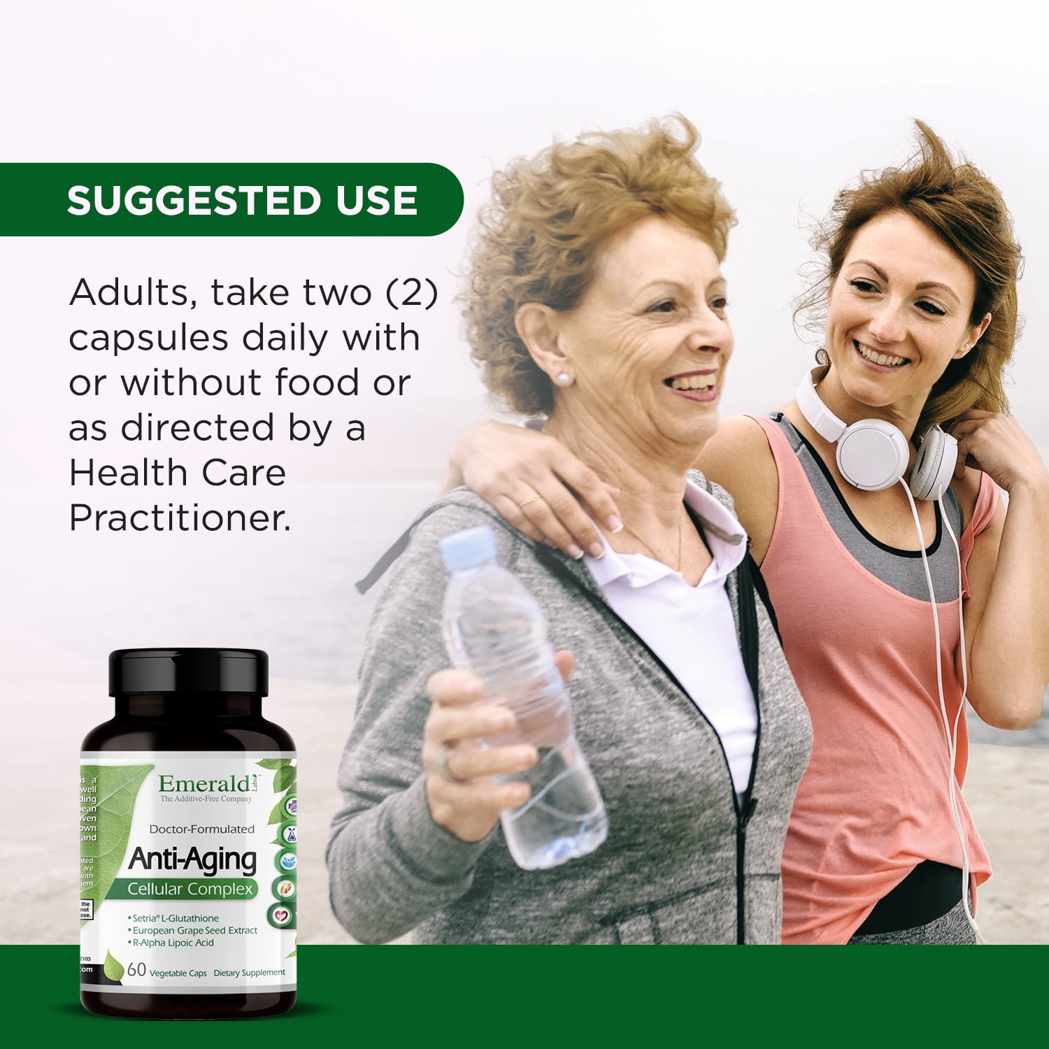 Emerald Labs Anti-Aging Complex with L-Glutathione, Honduras | Ubuy