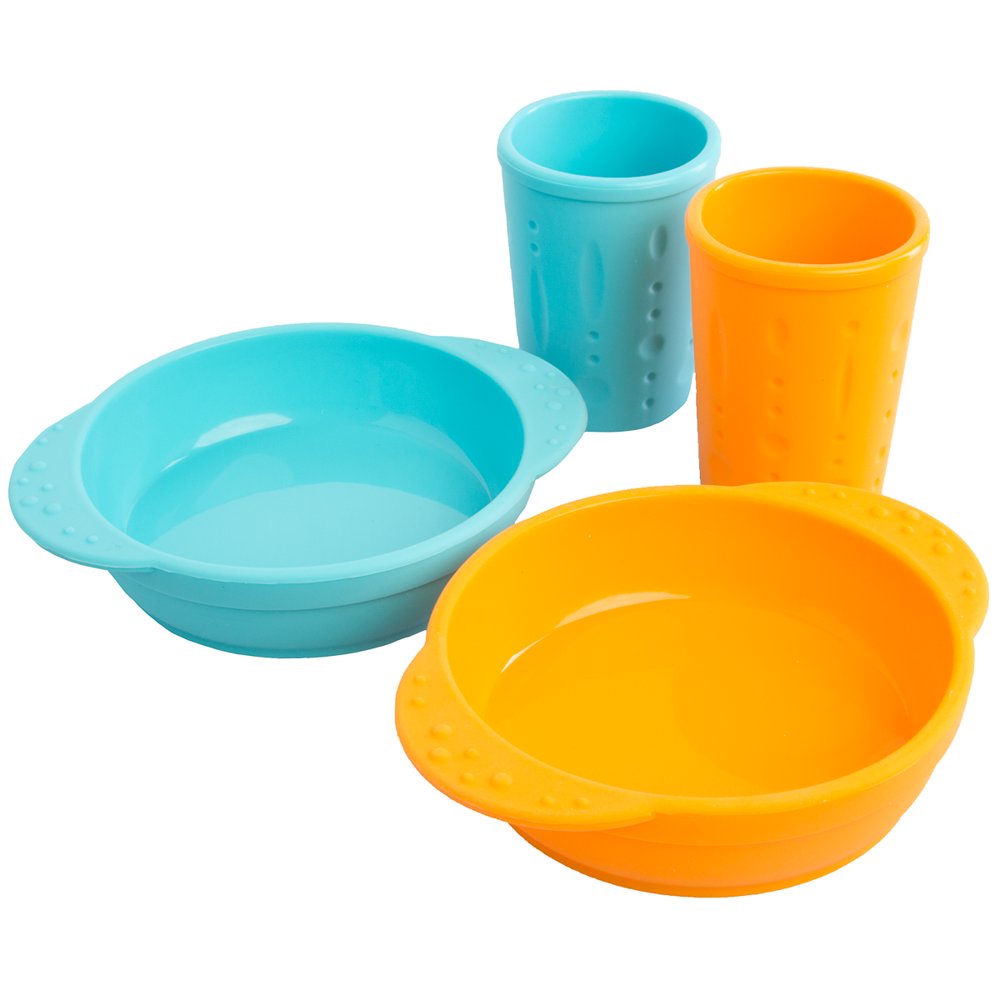 Kinderville (4 Piece Set) Toddlers & Kids Cups & Kid Bowls Dishwasher