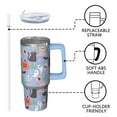 thumbnail image 3 of Spooky Halloween 30oz Pumpkin Tumbler with Handle and Straw Lid – Gift Coffee Mug – Insulated Travel Cup, 3 of 5