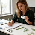 thumbnail image 3 of Cute Animal Stationery Set with Correction Tape Pen Combo, Supplies with Plush Panda Pendant and Eraser Writing Supplies, Practical Writing Stationery Set,  for Classroom and Note Taking, 3 of 7