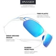thumbnail image 2 of Xagger Polarized Sports Sunglasses for Men Women UV400 Wrap Around Baseball Softball Running Sun Glasses, 2 of 6