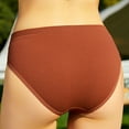 thumbnail image 3 of Besolor Women's Seamless Underwear Mid Waisted Stretch No Show Panties Soft Breathable Ladies Briefs, 3 of 5