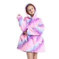thumbnail image 2 of FAROOT Chandail à Capuche Universel Chaud Mode Impression Laine de Vison Vêtements de Maison, 2 of 8