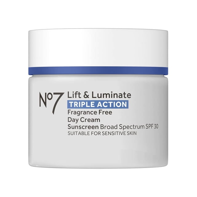 Crema de Día Anti-Edad No7 Lift & Luminate Triple Acción SPF 30 Hidratante con Péptidos de Hibisco y