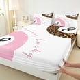 thumbnail image 3 of Manfei Pink Billiard Queen Sheet Set,Girls Ball Gamer,Leopard Print,4-Piece Breathable, 3 of 7