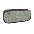thumbnail image 2 of Lsque Retro Hippie Groovy Mushroom Printed Big Capacity PU Leather Pencil Case Large Pencil Pouch Stationery Pen Bag Pencil Holder for Teen, 2 of 6