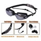 thumbnail image 2 of Juego de gafas de natación y gorro de natación, antivaho de alta definición, protección UV al 100 % para adultos, hombres, mujeres y jóvenes, 2 of 5