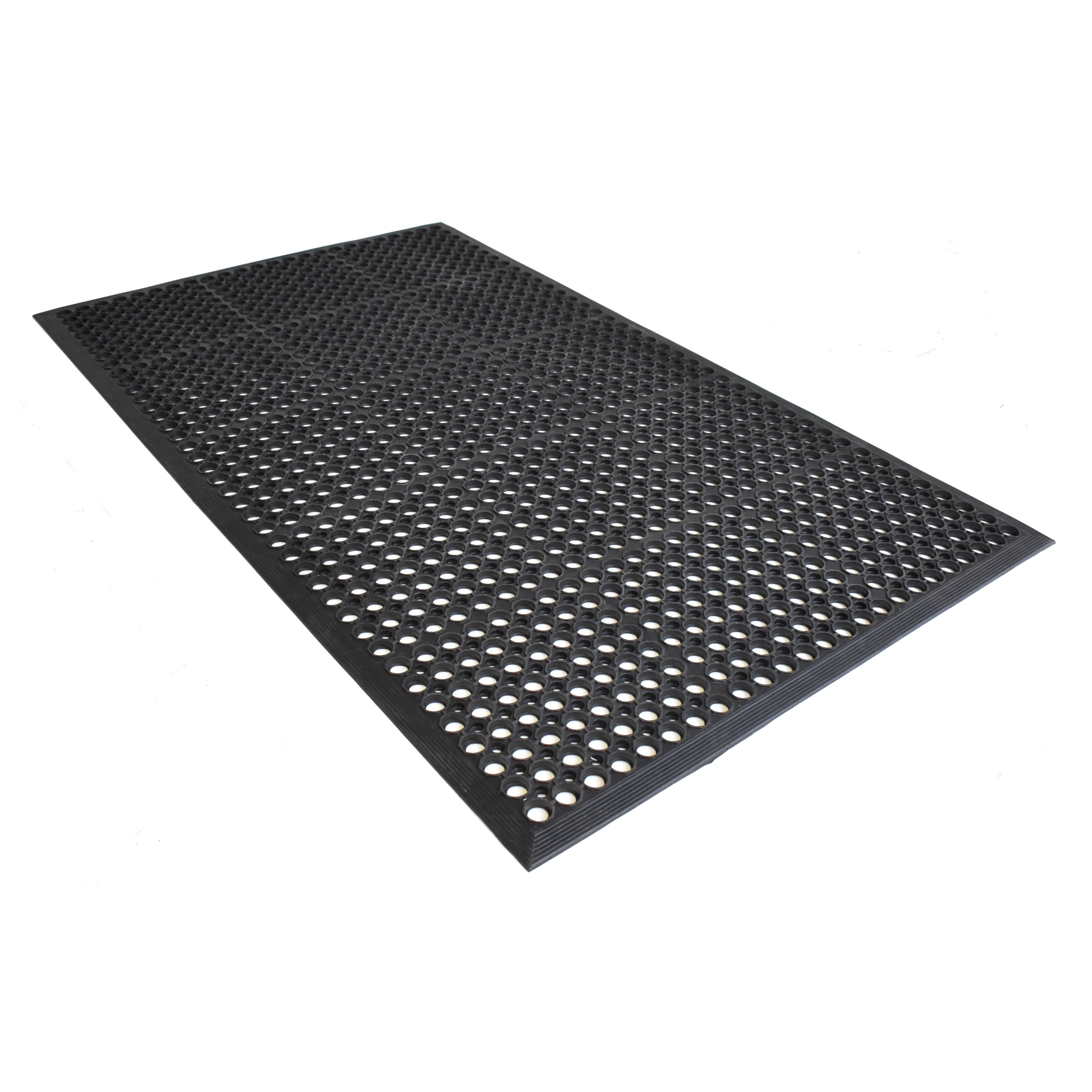 Calloway True Step Open Circle Rubber Outdoor Doormat 3' x 5'