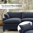 thumbnail image 6 of 151.5" Oversized Sectional Modular Sofa Modern 6 Seater U Shaped Couch Comfy with 3-Layer Cushion for Living Room Navy, 6 of 9