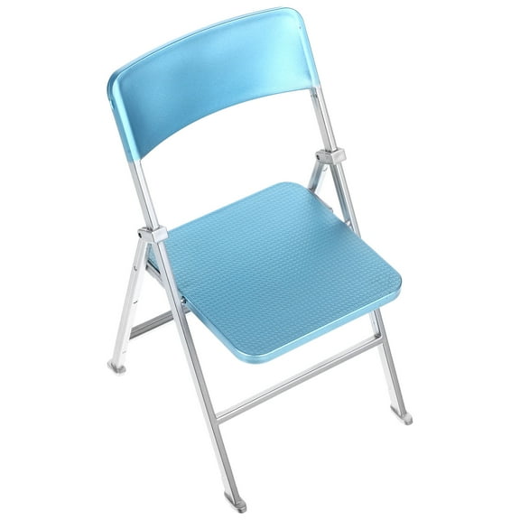 Toyvian Small Folding Chair Folding Mini Chair Sky Blue 1Set