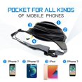 thumbnail image 6 of Viaky Black Crossbody Workout Waist Pack 4 Zipper Pockets, Running Belt Fanny Bag for Hands Free Sports Travel & Casual Use, Adjustable Strap Pouch Ideal Gifts for All Phone Carrying Enthusiasts, 6 of 8