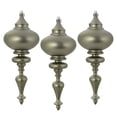 thumbnail image 4 of Vickerman 8.7" x 3.5" Wrought Iron Matt Finial 3Bg, 4 of 6