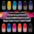 thumbnail image 2 of HEVIRGO Thermochromic Pigment Thermal Color Change Temperature Nail Art Gradient Powder, 2 of 10