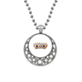 thumbnail image 1 of Charmant Visage Festival Fête Expression Colliers Pendentif Rétro Lune Étoiles Bijoux, 1 of 3