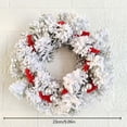 thumbnail image 3 of HLONK 28cm Christmas Candle Rings Artificial Berries Candle Rings Small Wreaths for Cabinets Wedding Centerpiece Tabletop Home, 3 of 10