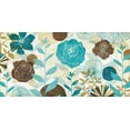 thumbnail image 2 of Mullan, Michael 14x9 White Modern Wood Framed Museum Art Print Titled - Floral Burst, 2 of 4