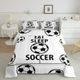 thumbnail image 1 of Erosebridal Soccer Player Comforter Sets Queen Size, American Football Comforters & Duvets, Sports Lover Decor, Reversible 3pcs, 1 of 7