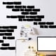 thumbnail image 4 of Etiqueta de Pared Jadeshay 4 Piezas PVC Patrón de Ladrillo Negro, 4 of 8
