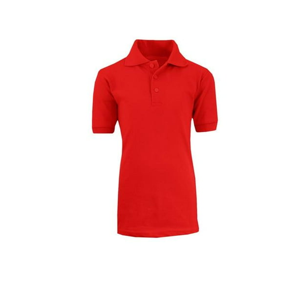Boys red polo clearance shirt