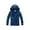Navy, variant on Boys Girls Water Resistant Windbreaker Hooded Jacket Kids Long Sleeve Casual Fleece Lined Outdoors Raincoat Active Sports Lightweight Parka Coat Kids Windbreaker