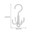 thumbnail image 4 of MasteelfCA 2pcs Multi-purpose Hanger Home Hanger Clothes Hanger Laundry Rack (White), 4 of 8