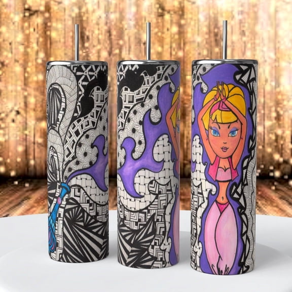 Retro Dream of Jeannie TV 20 oz Tumbler coffee vintage