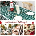 thumbnail image 5 of Clearance!HA-EMORE Christmas Table Cloths Rectangle Dexoration Winter Xmas Table Cover Waterproof Spillproof Fabric Table Cover 60"*84", 5 of 5