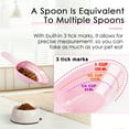 thumbnail image 3 of Dog Food Scoop-Melamine Pet Food Measuring Cup - 1 Cup 1/2 Cup 1/4 Cup Dog Cat Bird and Rabbit Food Feeding Scoop Dishwasher Safe - Pink, 3 of 6