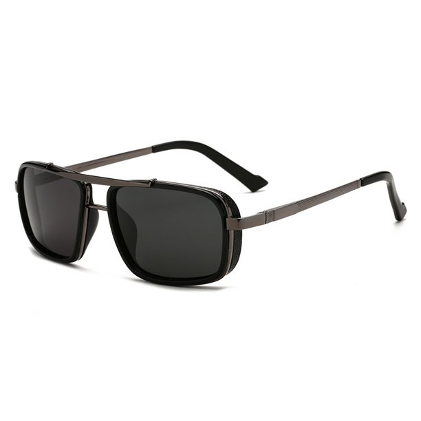 Men's Steampunk Polarized Sunglasses - UV400 Protection for a Vintage Look