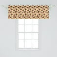 thumbnail image 2 of Ambesonne Eggplant Window Valance, Organic Tasty Eating, 54" X 18", Multicolor, 2 of 3