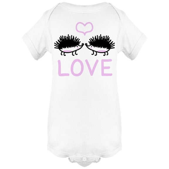 Love Hedgehog Sketch Doodles Bodysuit Infant -Image by Shutterstock, Newborn