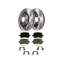 Front Ceramic Brake Pad and Rotor Kit - 11.65 inch (296mm) - Compatible with 2004 - 2012 Chevy Malibu 2005 2006 2007 2008 2009 2010 2011