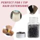 thumbnail image 4 of 1000 cuentas de extensión de cabello con microenlace de silicona para extensiones de cabello humano con punta I, 0.197 x 0.118 x 0.118 in, 4 of 6