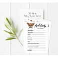 thumbnail image 2 of Inkdotpot 50Prediction CardsFor Baby Shower Game Fox Jungle Animals Party Supplies Fun Baby Shower Game Favors, 2 of 5