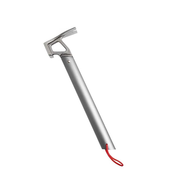 Yuarrent Martillo para tienda de campaña, extractor de clavos, herramientas de Camping, aleación de aluminio, acero inoxidable, suministros duraderos carpas Gris Yuarrent OD031783-01
