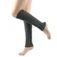 thumbnail image 1 of Women's Solid Cable Knit Leg Warmers Knitted Crochet Winter Socks, 1 of 5