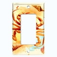 thumbnail image 2 of Metal Light Switch Wall Plate Outlet Cover (Ocean Sea Shell Crab Beach Clam - Single Rocker), 2 of 2