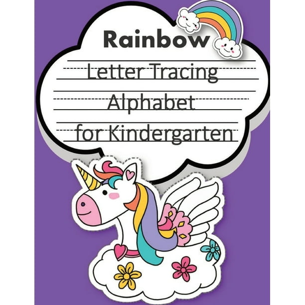 rainbow unicorn trace letters alphabet for kindergarten letter a tracing sheet abc letter tracing letter tracing worksheets tracing the letter for toddlers a z dots writing with arrows