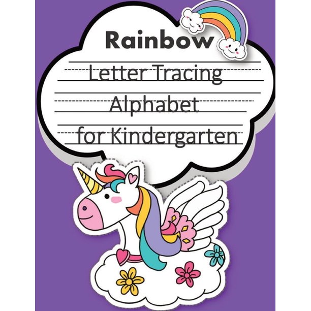 rainbow unicorn trace letters alphabet for kindergarten letter a tracing sheet abc letter tracing letter tracing worksheets tracing the letter for toddlers a z dots writing with arrows